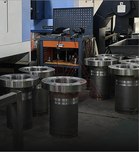 Hydraulic cylinder production workshop