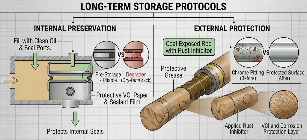 Long-term Hydraulic Cylinder Storage and Protection