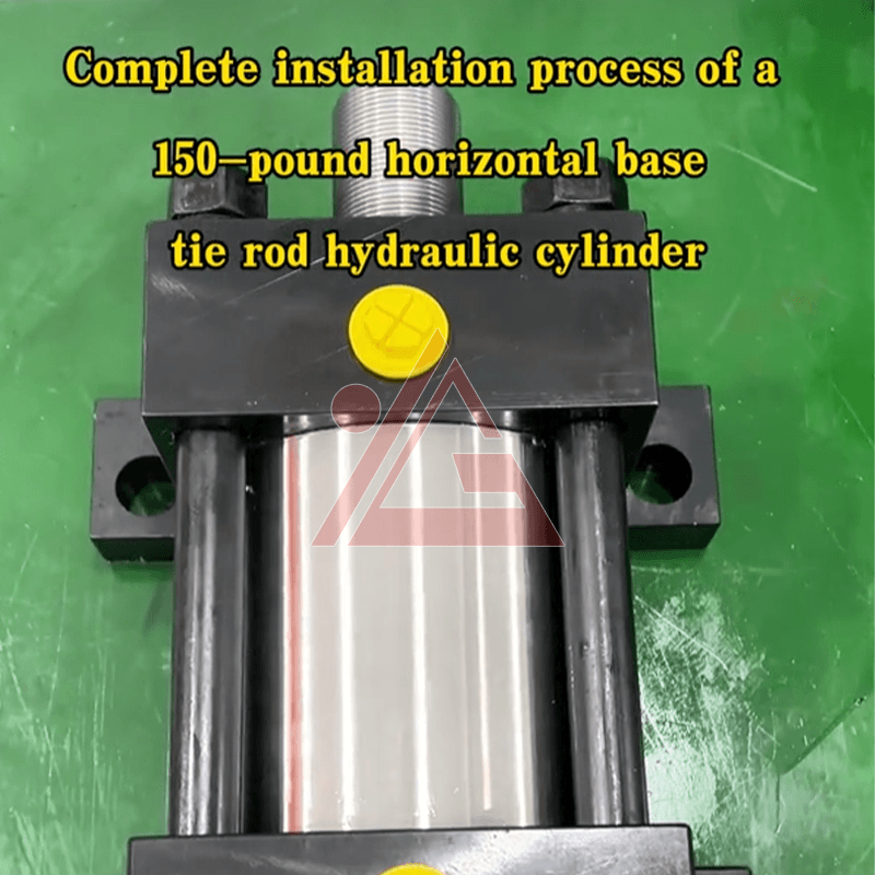 Complete Installation Process of a 150 Pround Horizontal Base Tie Rod Hydraulic Cylinder