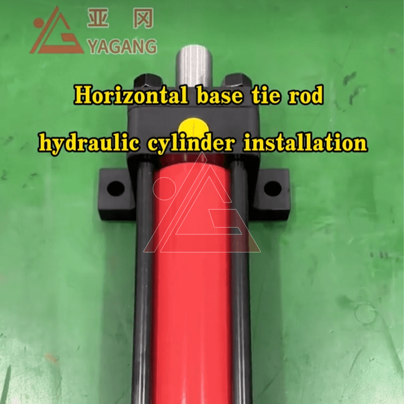 Horizontal Base Tie Rod Hydraulic Cylinder Installation